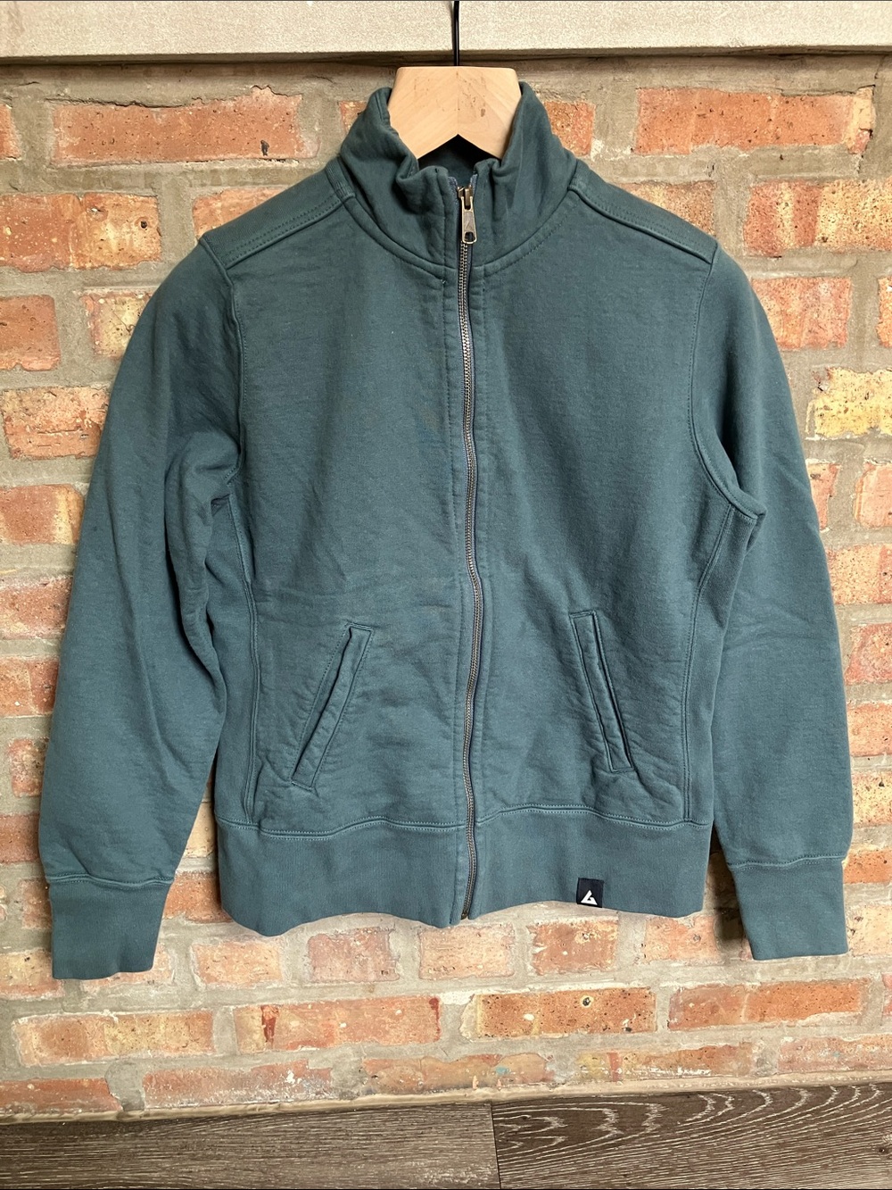 American Giant women's heavyweight cotton full-zip moto jacket